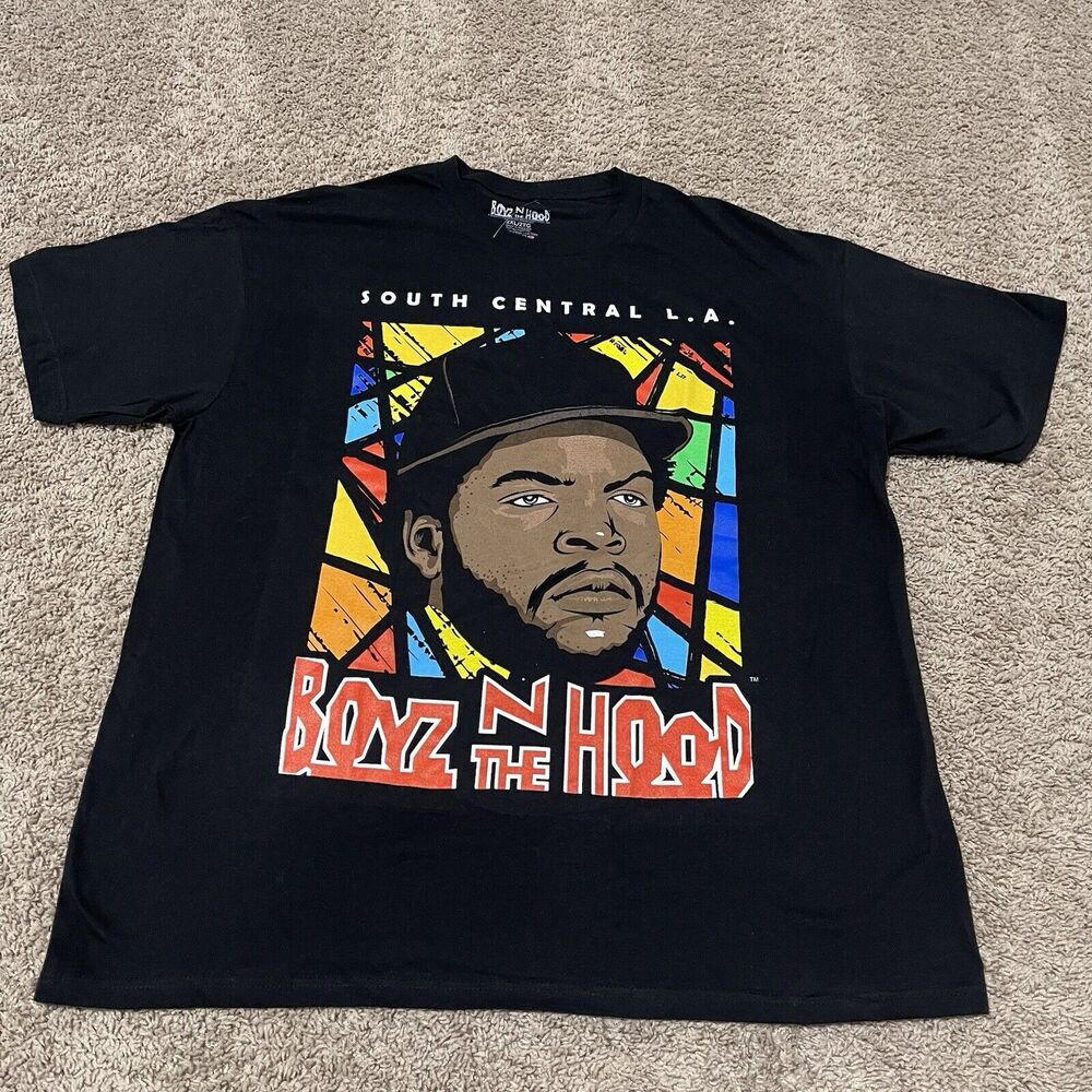 Ice Cube Shirt Mens XXL 2XL Black Boyz N The Hood Stained Glass South Central LA